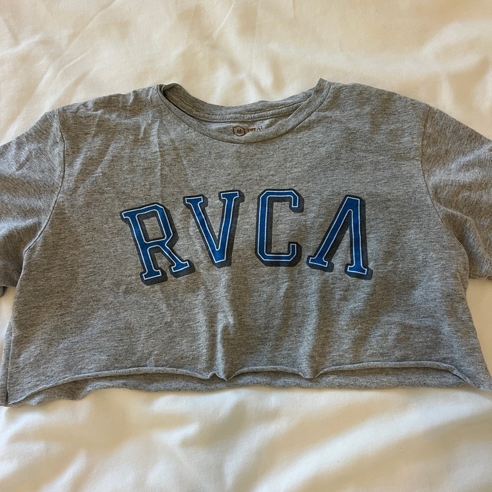 RVCA Gray Crop Top